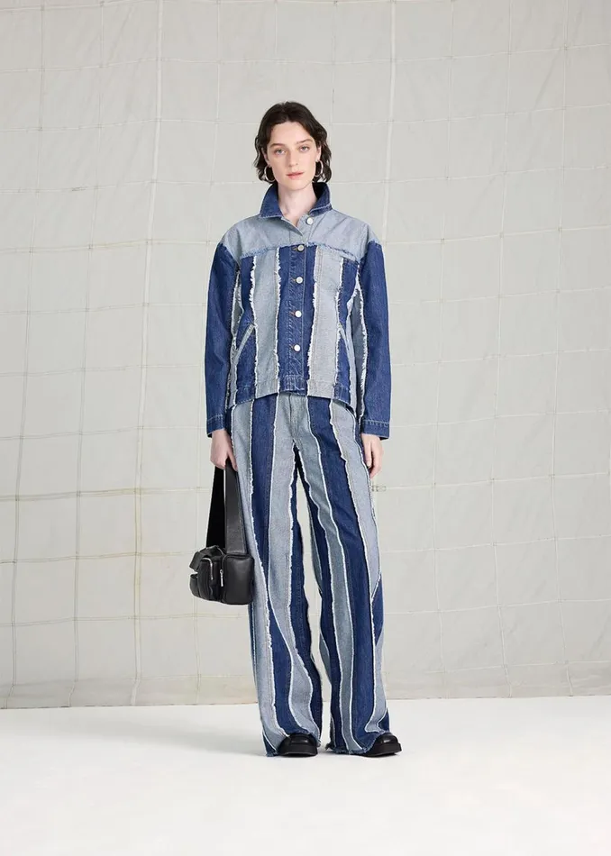 Women Jeans Whistles Denim Macie Vertical Patchwork Jean