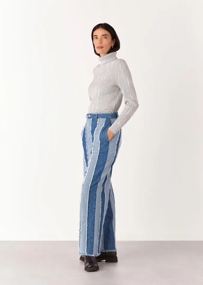 Women Jeans Whistles Denim Macie Vertical Patchwork Jean