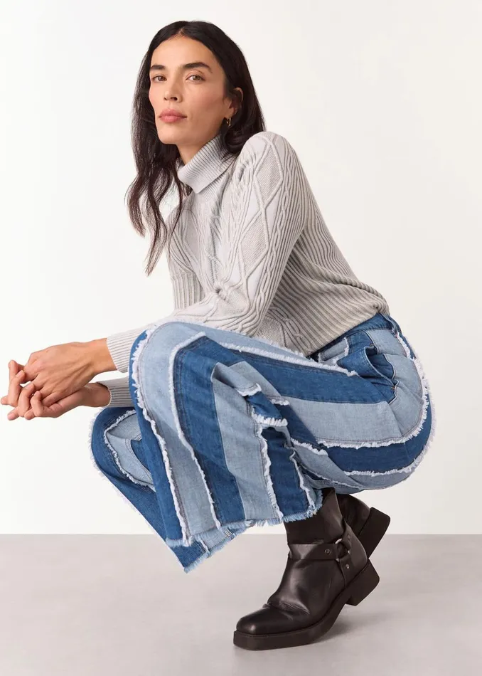 Women Jeans Whistles Denim Macie Vertical Patchwork Jean