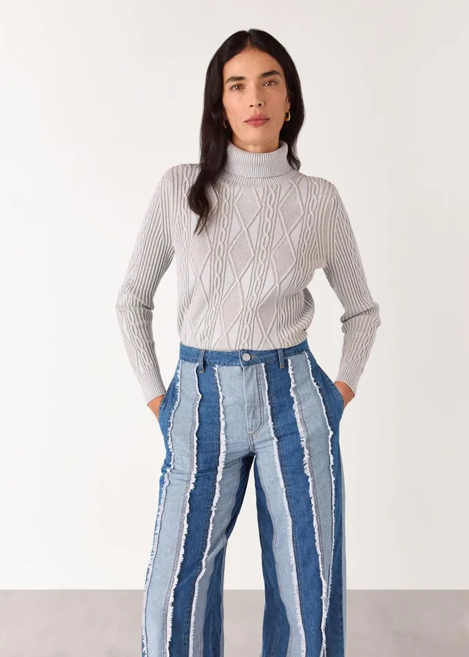 Women Jeans Whistles Denim Macie Vertical Patchwork Jean