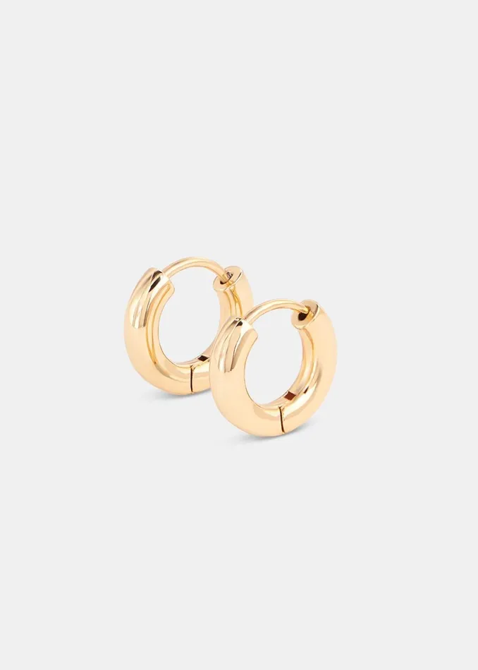 Women Jewellery Whistles Gold Classic Huggie Hoop