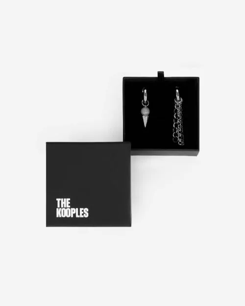 Women Jewelry The Kooples Set Of 2 Silver Earrings Silver
