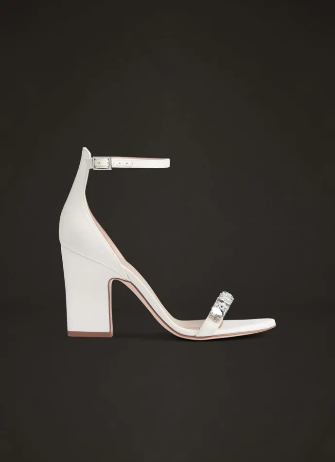 Women Josephine Ivory Satin Jewelled Wedding Sandals White LKBennett Sandals