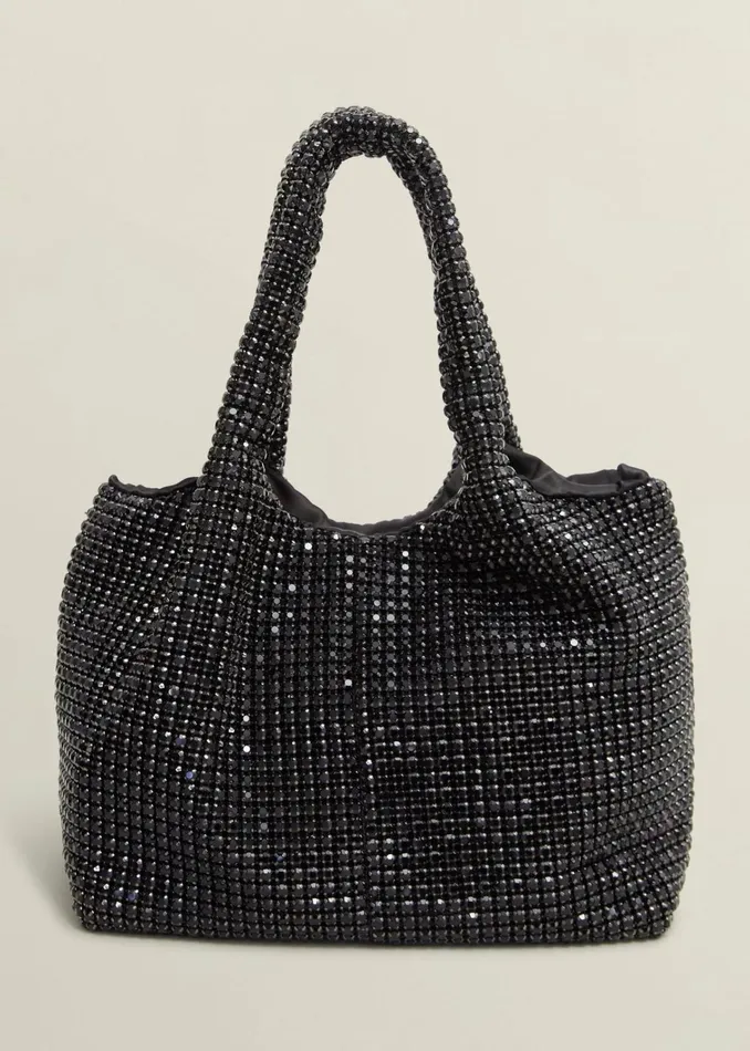 Women Kamala Jewelled Bag Black Hobbs Bags