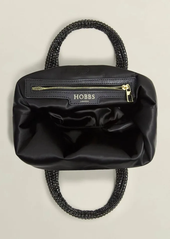 Women Kamala Jewelled Bag Black Hobbs Bags