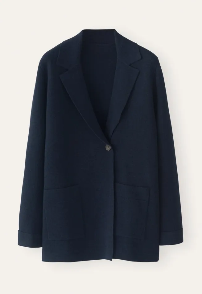 Women Knitted Blazer Midnight Poetry Fashion Jackets and Coats