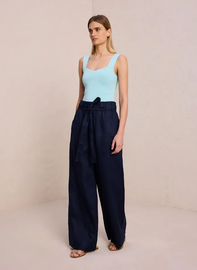 Women Knitwear ALC Jordana Knit Top Turquoise
