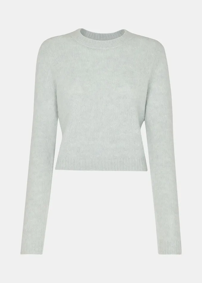 Women Knitwear and Cashmere Whistles Mint Alpaca Mix Fluffy Knit