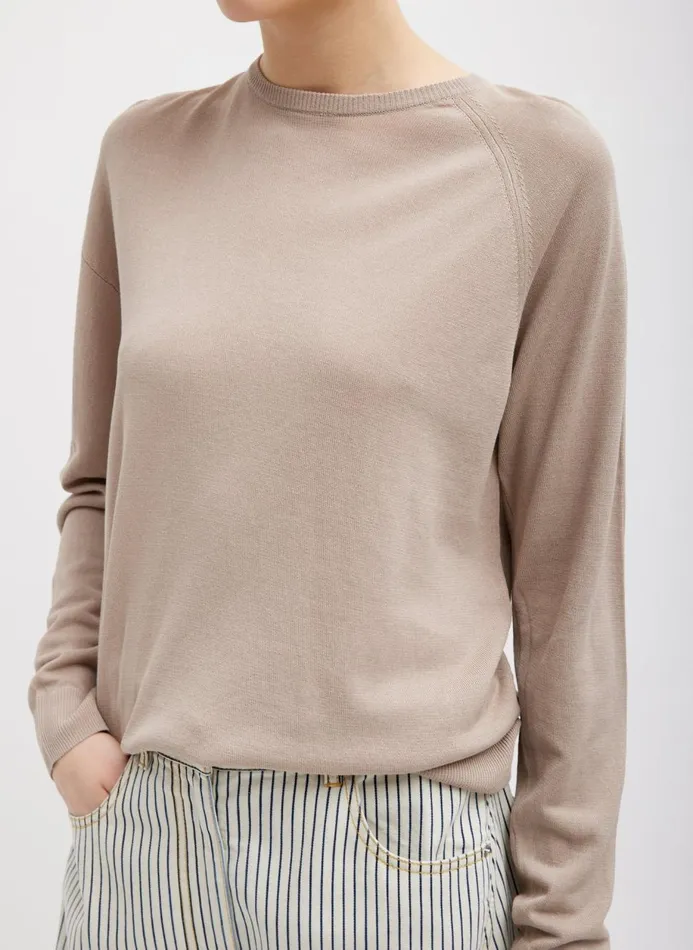 Women Knitwear and Sweatshirts Tibi Crispy Sweater Pullover Dark Stone