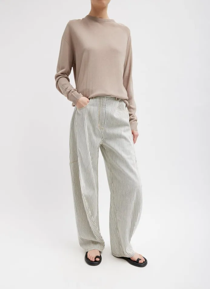 Women Knitwear and Sweatshirts Tibi Crispy Sweater Pullover Dark Stone