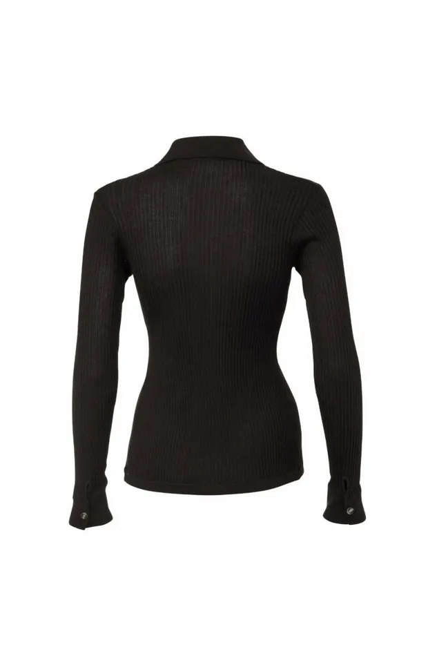 Women Knitwear DODO BAR OR Paya V Knit Shirt Black