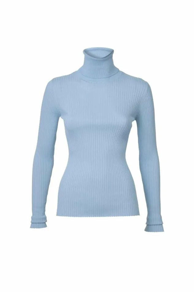 Women Knitwear DODO BAR OR Stacy Turtleneck Light Blue