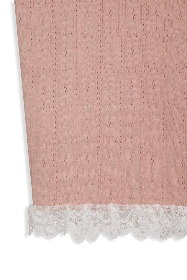 Women Knitwear For Love and Lemons Andy Knit Midi Skirt Pink Women Knitwear For Love and Lemons Andy Knit Midi Skirt Pink