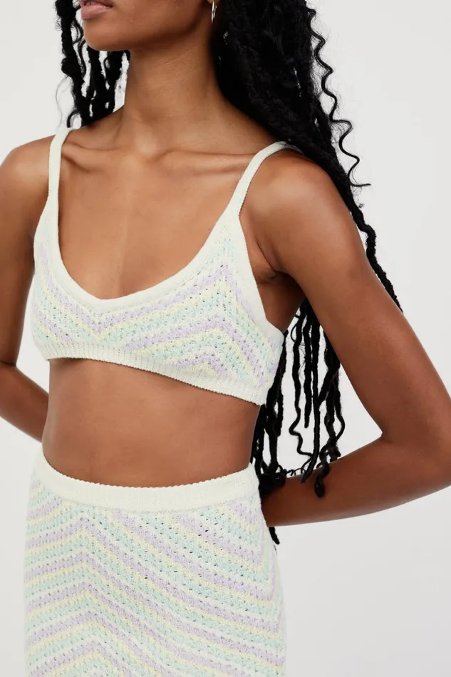 Women Knitwear For Love and Lemons Corinna Bralette Lavender Women Knitwear For Love and Lemons Corinna Bralette Lavender
