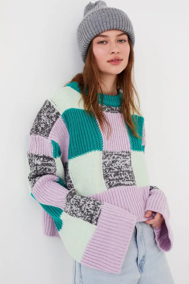 Women Knitwear For Love and Lemons Finley Sweater Green