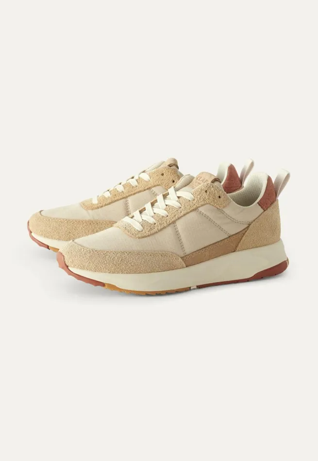 Women Laceup Trainers Sand Rust Poetry Fashion Footwear