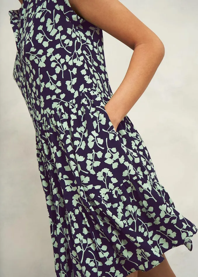 Women Layla Dress True Navy Green Hobbs Dresses and Jumpsuits