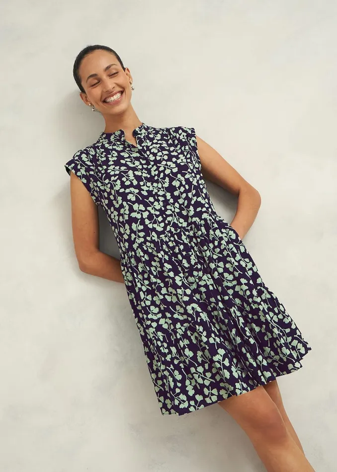 Women Layla Dress True Navy Green Hobbs Dresses and Jumpsuits