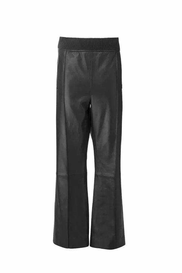 Women Leather DODO BAR OR Toto Pants Black