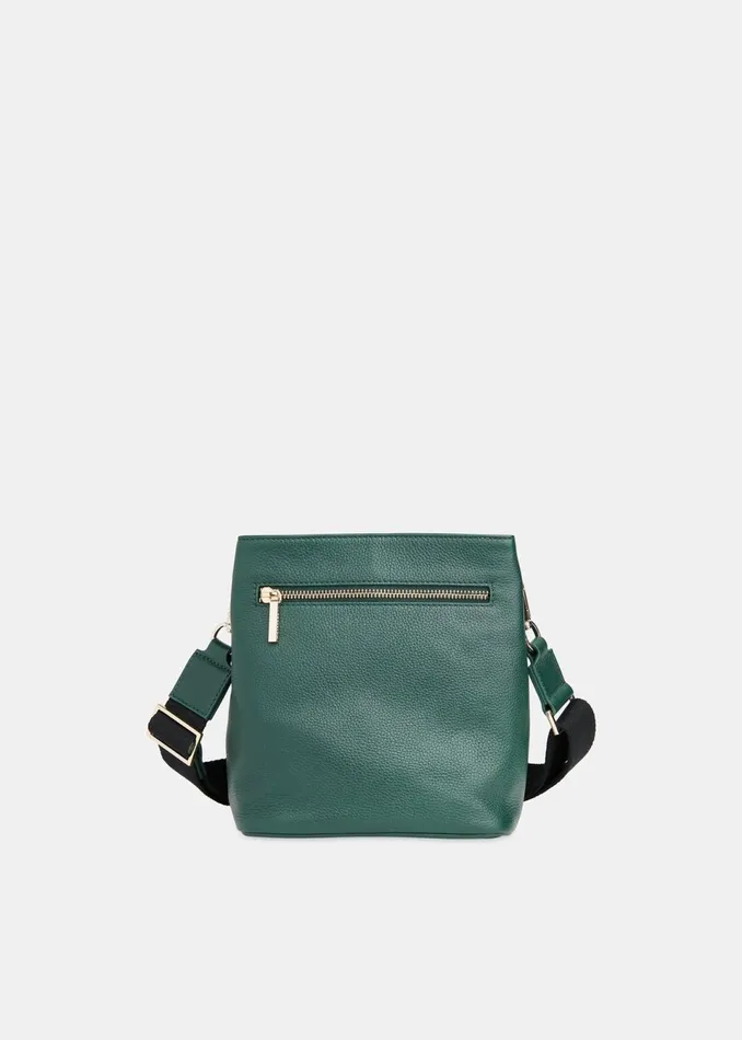 Women Leather Whistles Dark Green Dion Bucket Bag