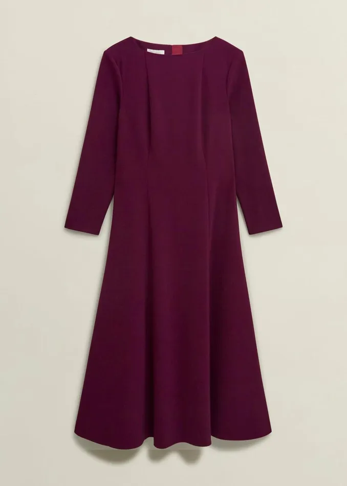 Women Leonora Dress Warm Plum Hobbs Dresses and Jumpsuits