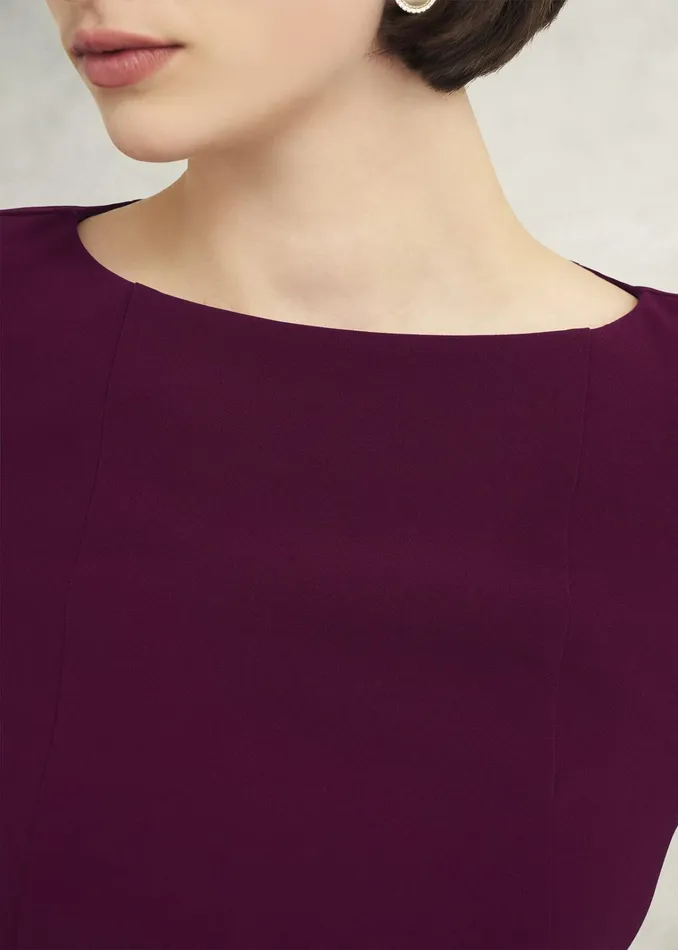 Women Leonora Dress Warm Plum Hobbs Dresses and Jumpsuits