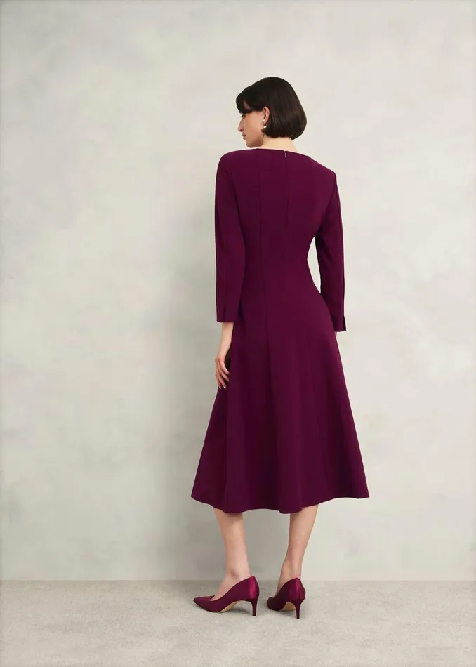 Women Leonora Dress Warm Plum Hobbs Dresses and Jumpsuits
