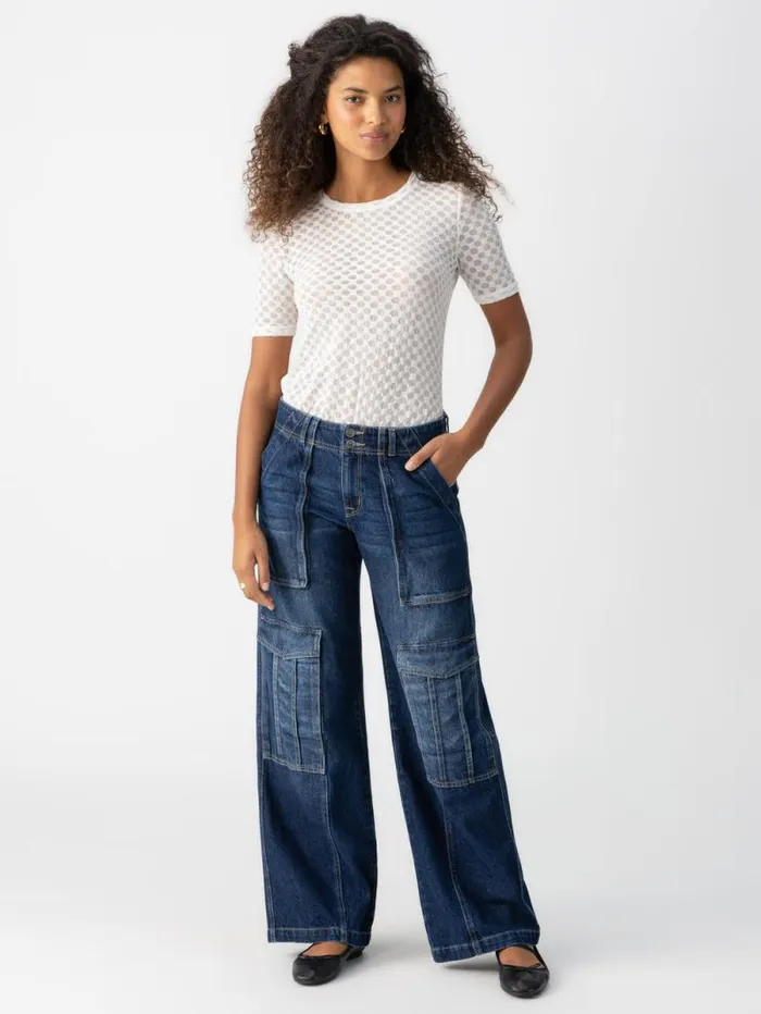 Women Level Up Standard Rise Cargo Pant Crescent Sanctuary Clothing Denim Women Level Up Standard Rise Cargo Pant Crescent Sanctuary Clothing Denim