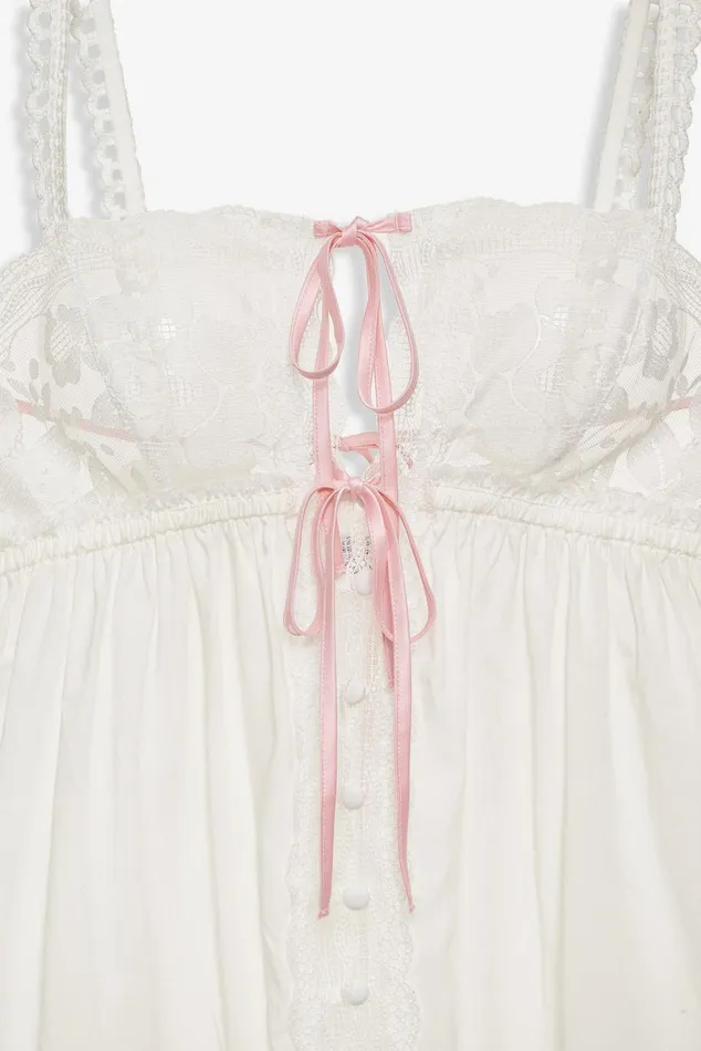 Women Lingerie For Love and Lemons Alexa Slip Dress White Women Lingerie For Love and Lemons Alexa Slip Dress White