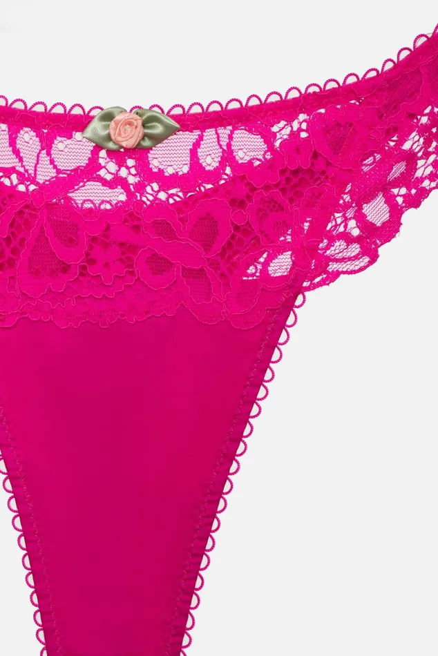 Women Lingerie For Love and Lemons Butterfly Lace Thong Panty Pink Women Lingerie For Love and Lemons Butterfly Lace Thong Panty Pink
