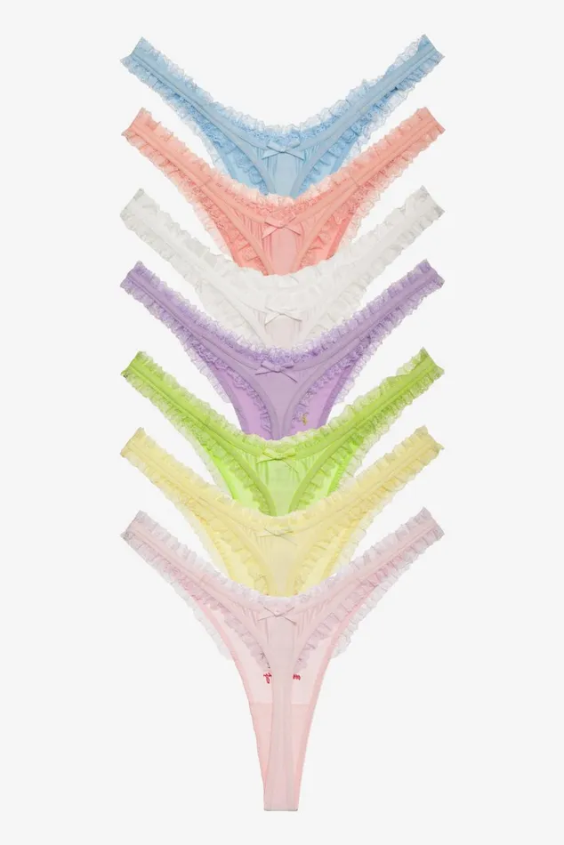 Women Lingerie For Love and Lemons Days Of The Week Panty Pack Multi Women Lingerie For Love and Lemons Days Of The Week Panty Pack Multi