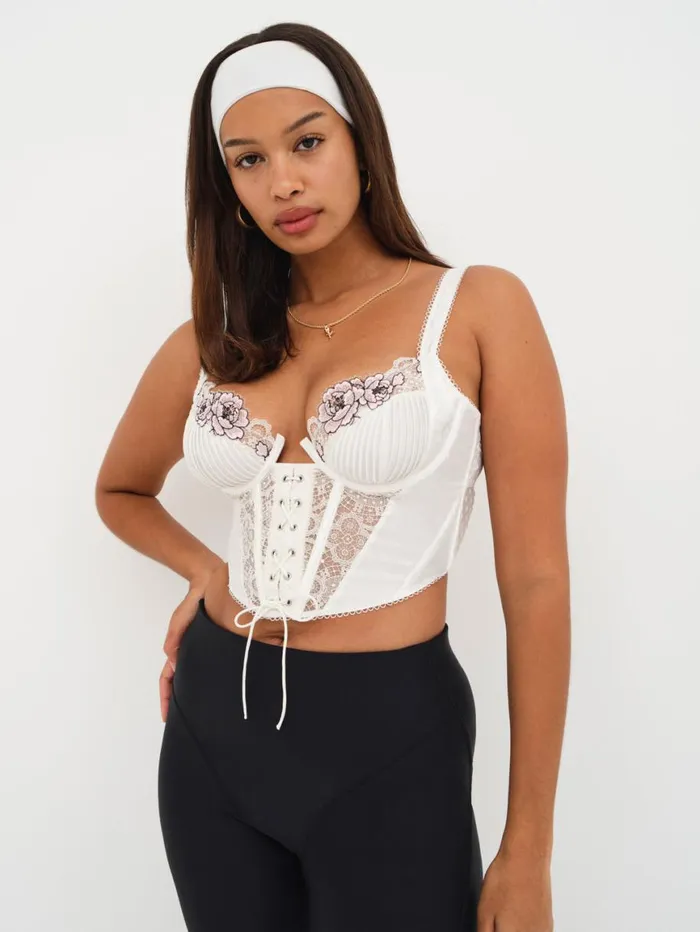Women Lingerie For Love and Lemons Marit Bustier White Women Lingerie For Love and Lemons Marit Bustier White