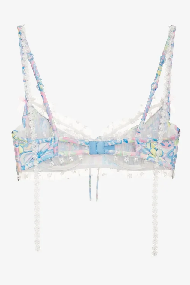Women Lingerie For Love and Lemons Midsummer Floral Underwire Bra Blue Women Lingerie For Love and Lemons Midsummer Floral Underwire Bra Blue
