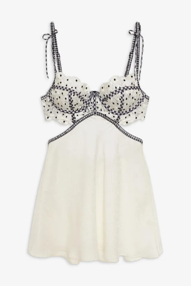 Women Lingerie For Love and Lemons Odette Slip Dress White Women Lingerie For Love and Lemons Odette Slip Dress White