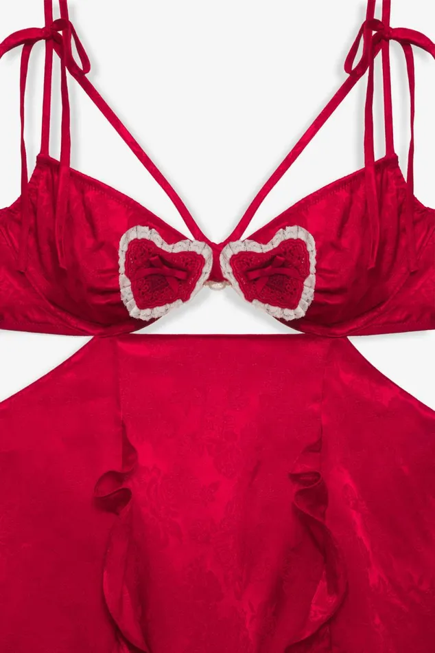 Women Lingerie For Love and Lemons Velma Slip Dress Red Women Lingerie For Love and Lemons Velma Slip Dress Red