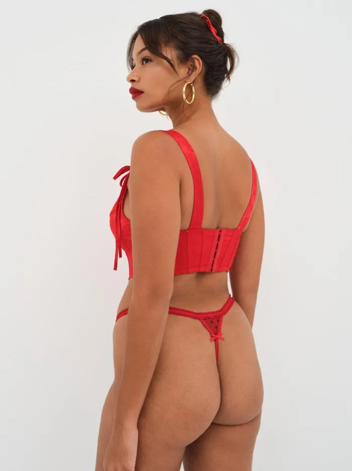 Women Lingerie For Love and Lemons Velma Thong Panty Red Women Lingerie For Love and Lemons Velma Thong Panty Red