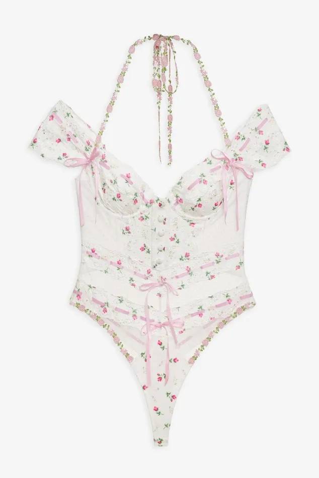 Women Lingerie For Love and Lemons Xander Teddy White Women Lingerie For Love and Lemons Xander Teddy White