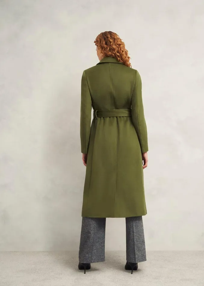 Women Livia Wool Coat Kelp Green Hobbs Coats and Jackets
