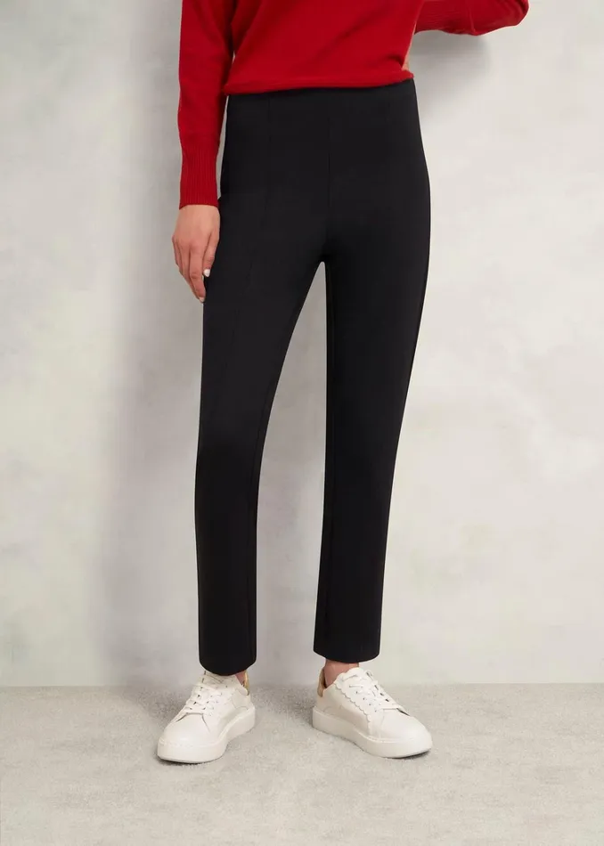 Women Lola Ponte Trousers Black Hobbs Trousers