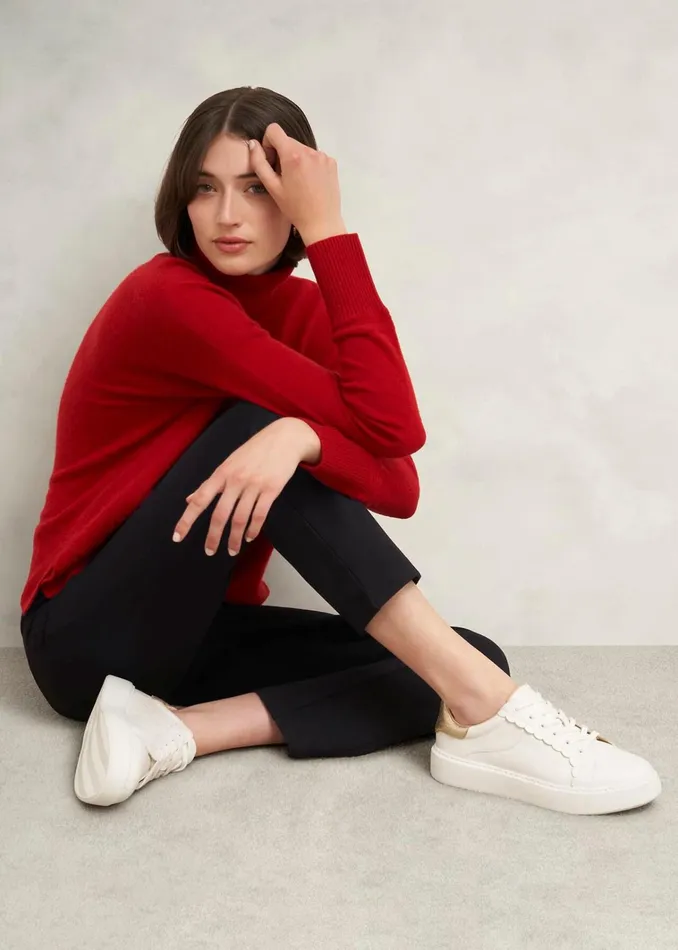 Women Lola Ponte Trousers Black Hobbs Trousers