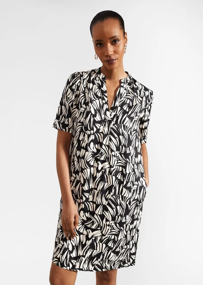 Women Lucille Dress Black Cream Hobbs Dresses and Jumpsuits