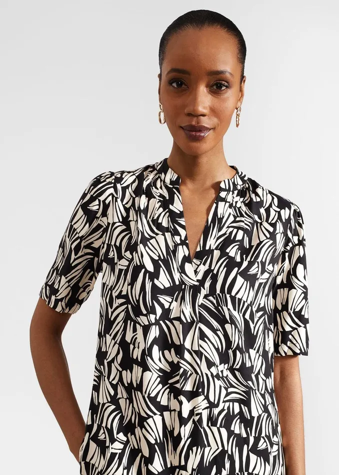Women Lucille Dress Black Cream Hobbs Dresses and Jumpsuits