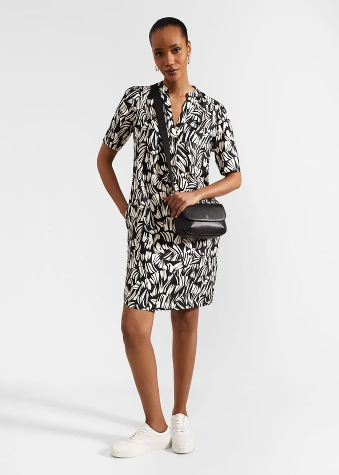 Women Lucille Dress Black Cream Hobbs Dresses and Jumpsuits