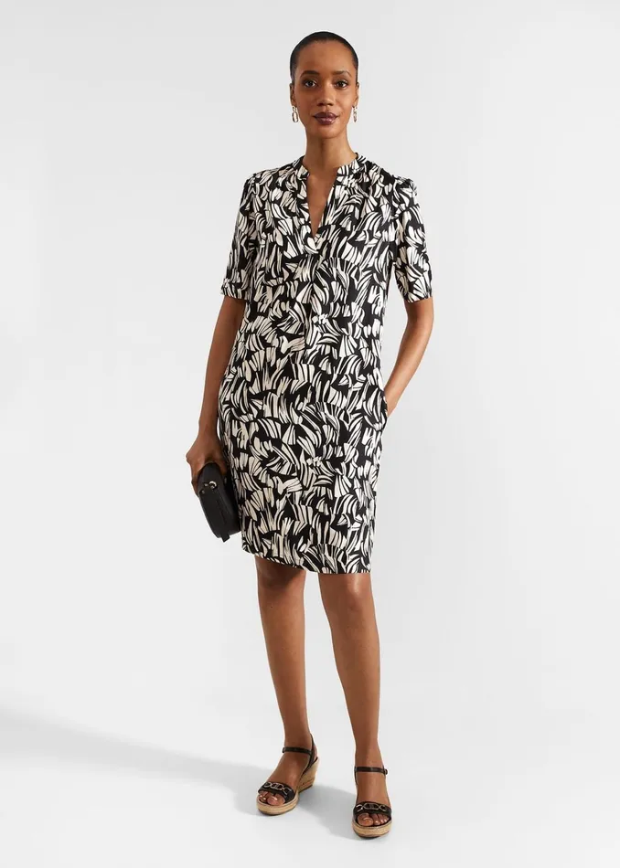 Women Lucille Dress Black Cream Hobbs Dresses and Jumpsuits