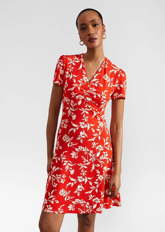 Women Lydia Jersey Dress Red Buttercream Hobbs Dresses and Jumpsuits
