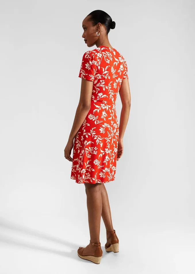 Women Lydia Jersey Dress Red Buttercream Hobbs Dresses and Jumpsuits