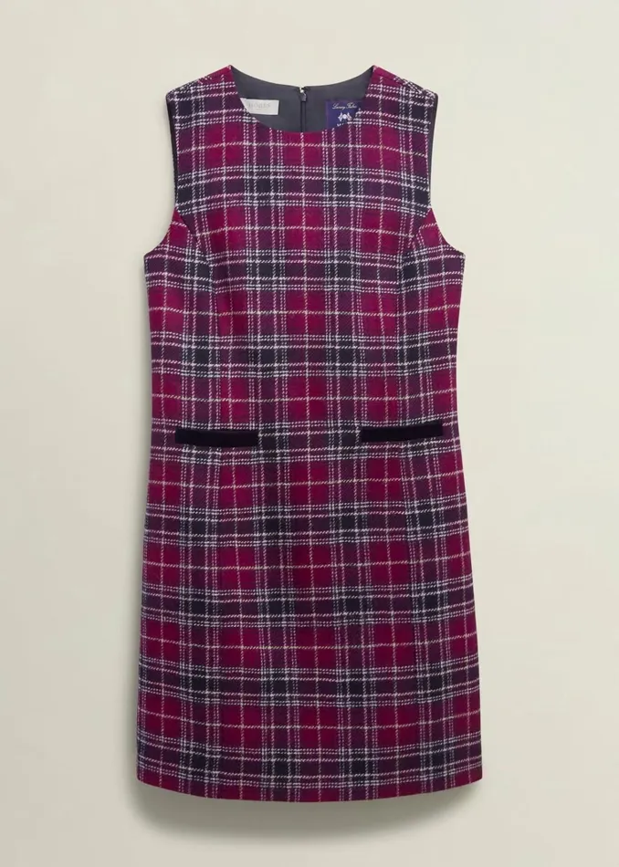 Women Margot Wool Dress Pink Multi Hobbs Dresses and Jumpsuits
