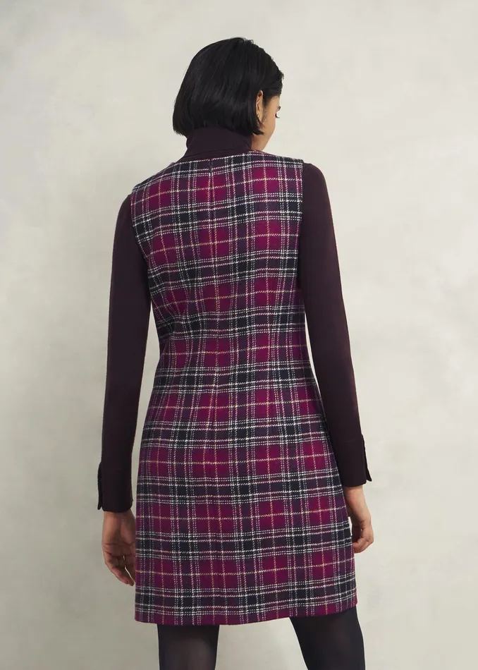 Women Margot Wool Dress Pink Multi Hobbs Dresses and Jumpsuits