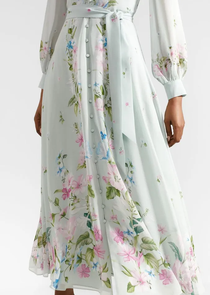 Women Maribella Silk Dress Green Multi Hobbs Dresses and Jumpsuits