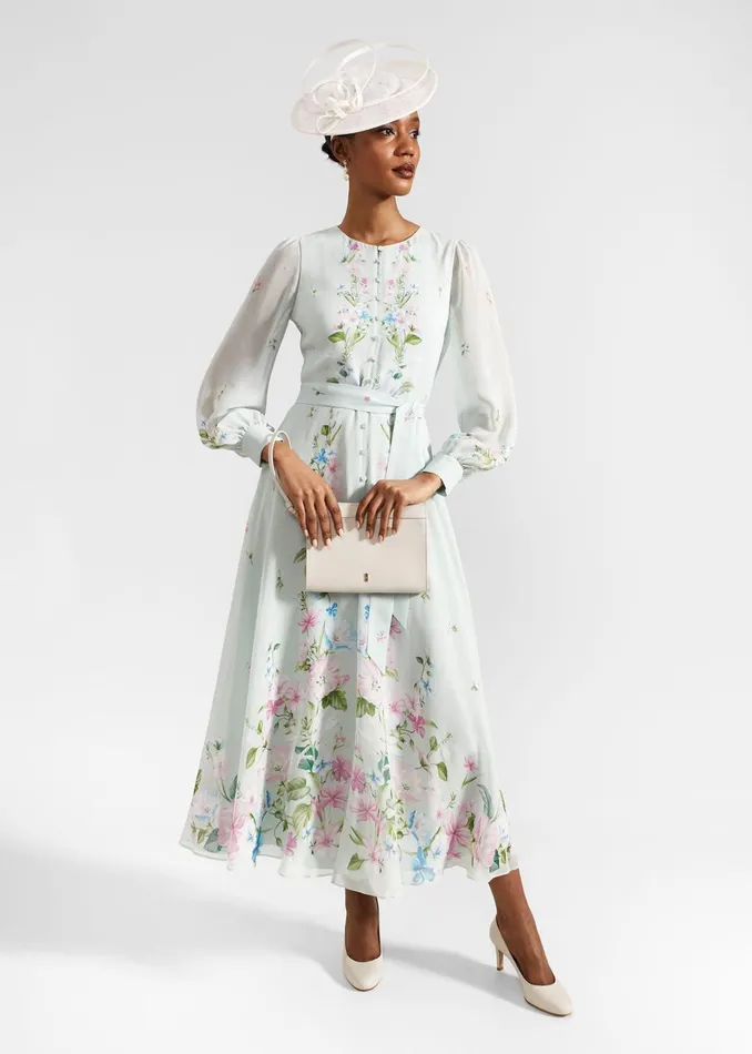 Women Maribella Silk Dress Green Multi Hobbs Dresses and Jumpsuits